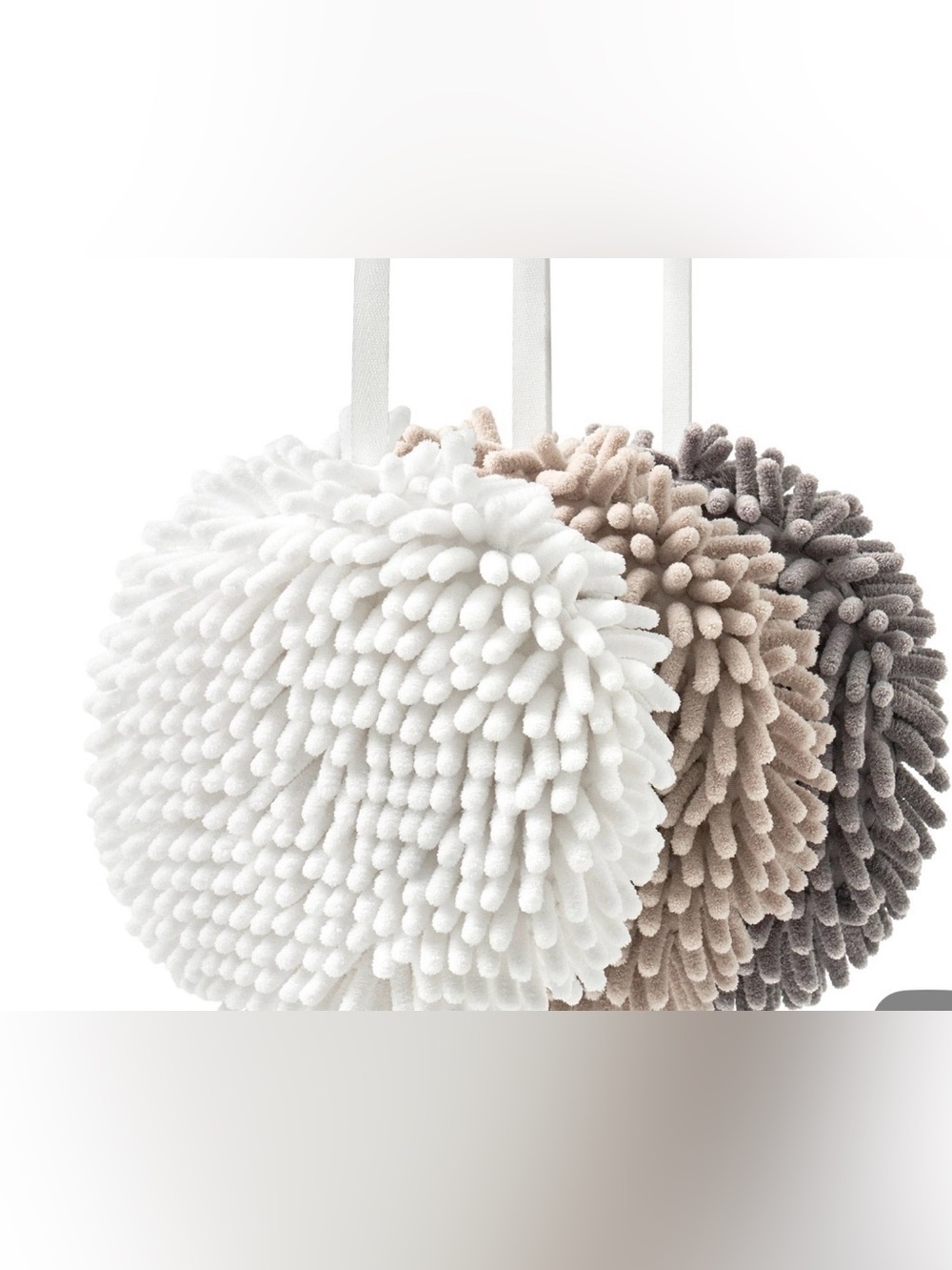 Multipurpose Noodle Microfiber Hand Towel - White (Set of 3)